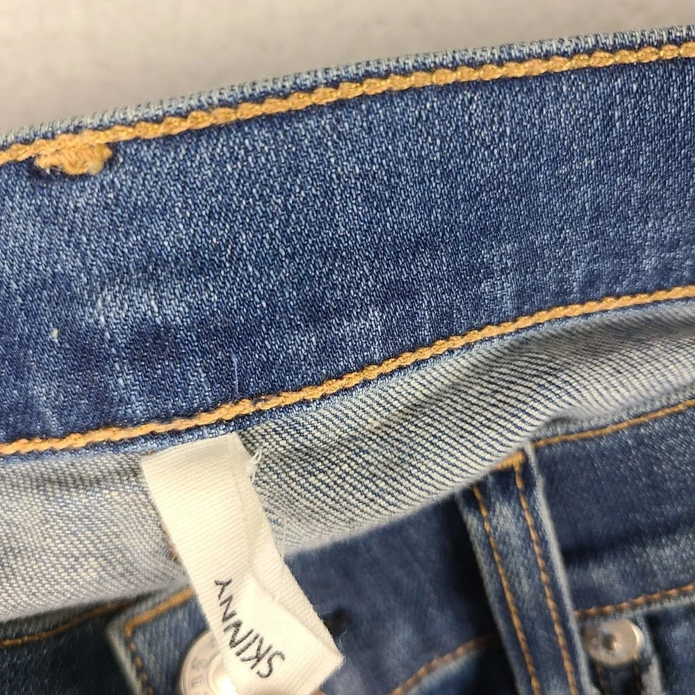 Rag  & Bone Jeans Womens 26x29 Skinny Carmine Dark Wash‎ Blue EC